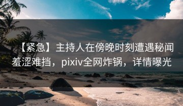 【紧急】主持人在傍晚时刻遭遇秘闻羞涩难挡，pixiv全网炸锅，详情曝光